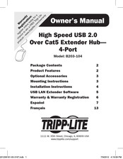 Tripp-Lite DVI OVER Cat5 Manual Del Propietário