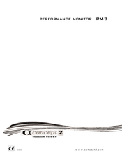 Concept2 PM3 Manual De Instrucciones