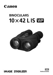 Canon 10x42L IS WP Instrucciones