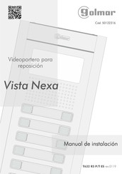 golmar Vista Nexa Manual De Instalación