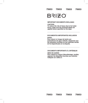 Brizo 75653 Manual Del Usuario