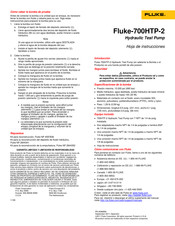 Fluke 700HTP-2 Hoja De Instrucciones