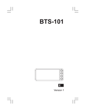 Sangean BluTab BTS-101 Manual Del Usuario