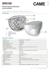 CAME MR8106 Manual Del Usuario