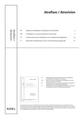 Atra vision Instrucciones Para Instalación, Uso Y Mantenimiento General