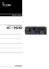 Icom IC-7610 Manual Básico