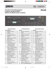 Paso CMDS PA140-MP3 Manual De Instrucciones