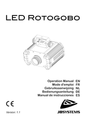 JB Systems LED Rotogobo Manual De Instrucciones