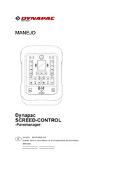 Fayat Group DYNAPAC SCREED-CONTROL Manual De Manejo