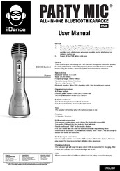 iDance PARTY MIC Manual Del Usuario