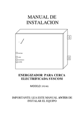 Syscom SYS-NG Manual De Instalación