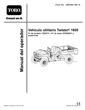 Toro Twister 1600 Manual Del Operador