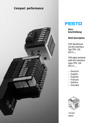 Festo CPV GE-ASI-4 Serie Breve Descripción