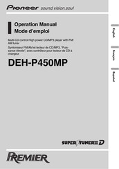 Pioneer PREMIER SUPER TUNER III D DEH-P450MP Operación Manual