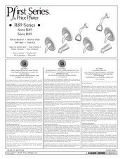 Price Pfister Pfirst Serie R89 Serie Manual De Instrucciones