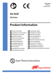 Ingersoll Rand QS151BD Especificaciones Del Producto