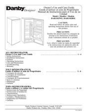 Danby Designer DAR1102BSL Manual De Instructions Pare El Uso Y Cuidado De Su Unidad