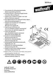 wolfcraft 5019000 Instrucciones De Aplicación