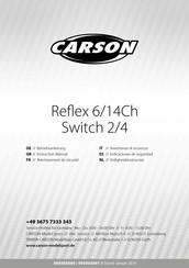 Carson Reflex 6/14Ch Switch 2 Indicaciones De Seguridad