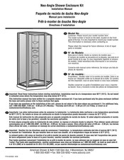 American Shower & Bath Neo-Angle Manual Para Instalación