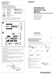 Sony XR-C8100R Instalación / Conexiones