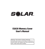 Solar ESA30 Manual De Usuario