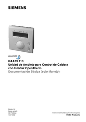 Siemens QAA73.110 Documentación Básica