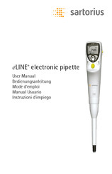 Sartorius eLINE Manual Usuario