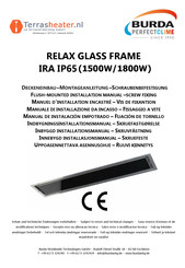 Burda RELAX GLASS IRA IP65 Manual De Instalación Empotrado