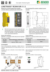 Bender RCM410R-2 Guía Rápida