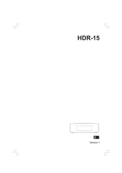 HD Radio HDR-15 Instrucciones De Uso