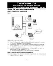 Trendnet TW100-S4W1CA Guía De Instalación Rápida