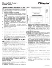 Dimplex EUH-B Serie Manual De Instrucciones