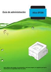 Ricoh Aficio BP20N Guía De Administración