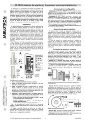 Jablotron JA-181M Manual De Instalación