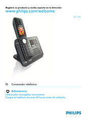 Philips SE745 Manual Del Usuario