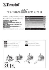 Tractel minifor TR 30S Manual De Instalación, De Utilización Y De Mantenimiento