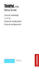 Lenovo ThinkPad P52 Guía De Configuración