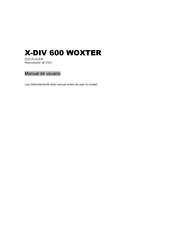 WOXTER X-DIV 600 Manual De Usuario