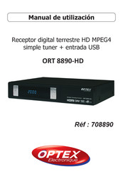 Optex ORT 8890-HD Manual De Utilización