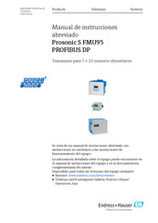 Endress+Hauser Prosonic S FMU95 Manual De Instrucciones Abreviado