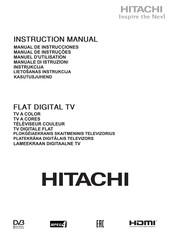 Hitachi 65HZT663D Manual De Instrucciones