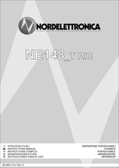 Nordelettronica NE148-T RIC Instrucciones Para El Uso