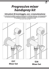 Bossini E38 Instrucciones De Montaje, Uso Y Mantenimiento