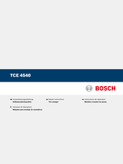 Bosch TCE 4540 Instrucciones De Reparacion