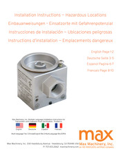 Max Machinery EX296 Instrucciones De Instalación