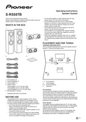 Pioneer S-RS55TB Manual De Instrucciones