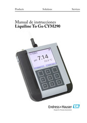 Endress+Hauser Liquiline To Go CYM290 Manual De Instrucciones