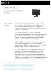 Sony LMD-2451TD Manual Del Usuario