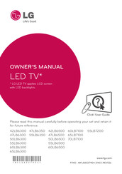 LG 65LB6300 Manual Del Usuario